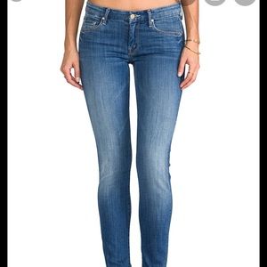 Mother the Looker Skinny Jeans in Kitty Kitty Wash